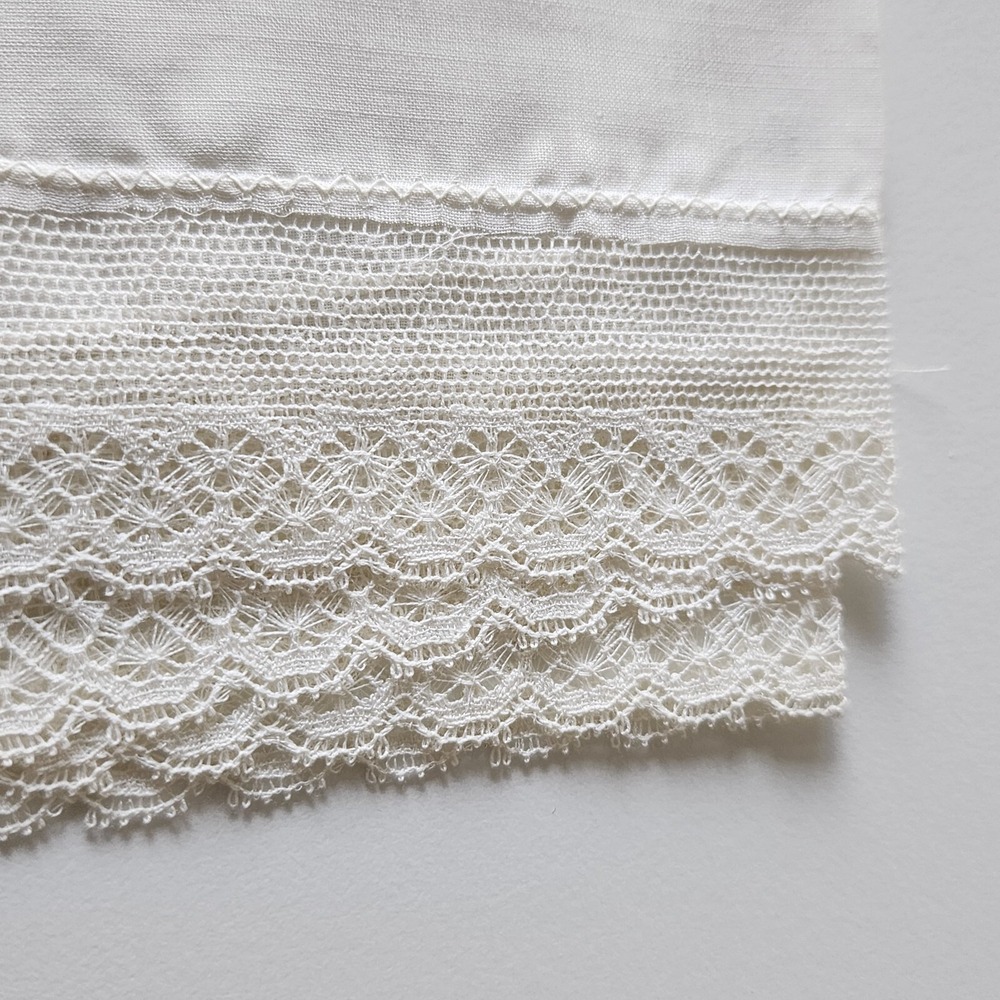 VTG Handkerchief Lot Hankie Embroidery‎ Applique White Lace Crochet Pink Linen - Picture 13 of 15